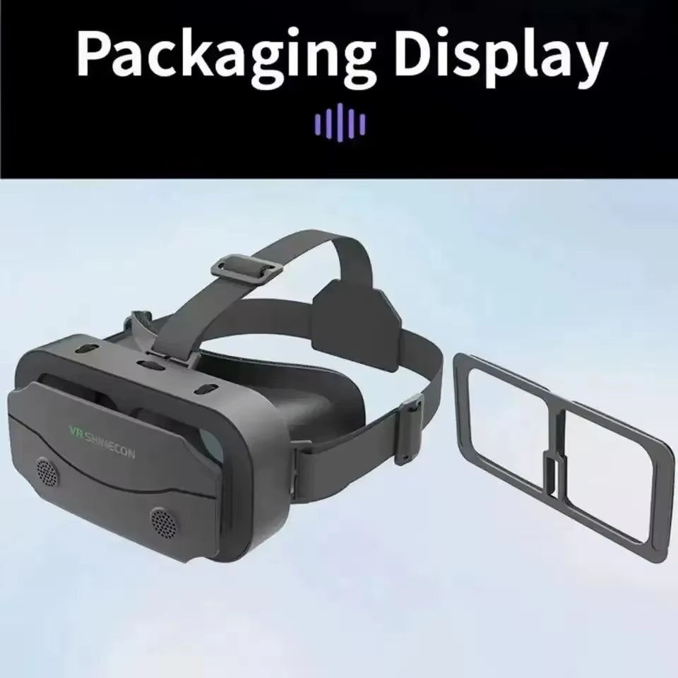 VR Glasses 3D Virtual Reality Headset Devices Helmet Lenses Goggles Smart for Smartphones Phone Cell Mobile Game Viar Viewer Set
